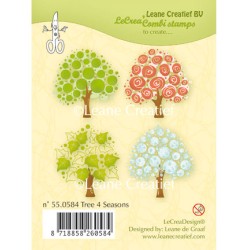 (55.0584)Clear stamp Tree 4 seasons