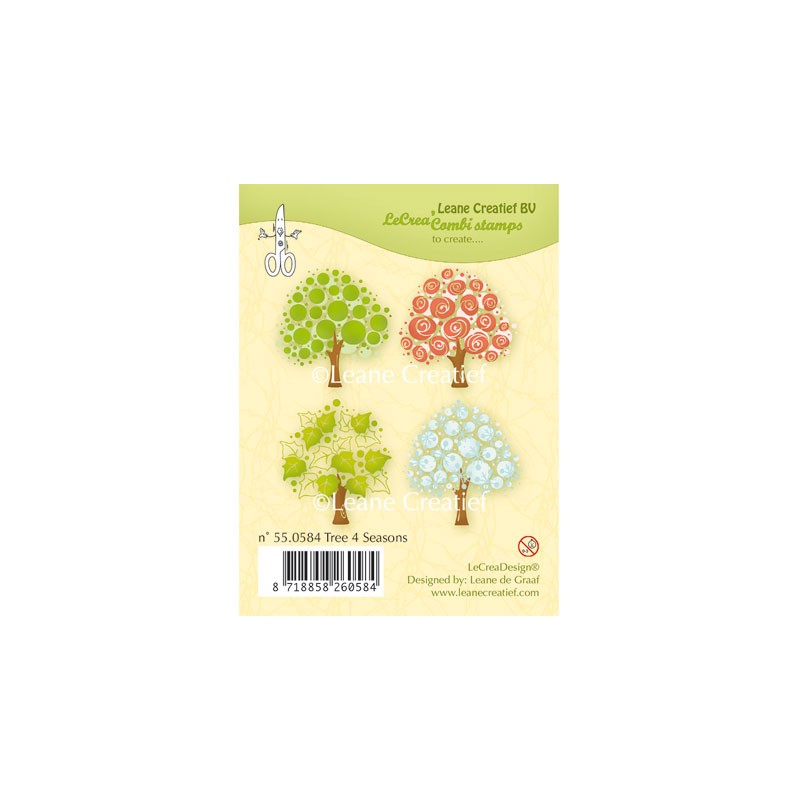 (55.0584)Clear stamp Tree 4 seasons