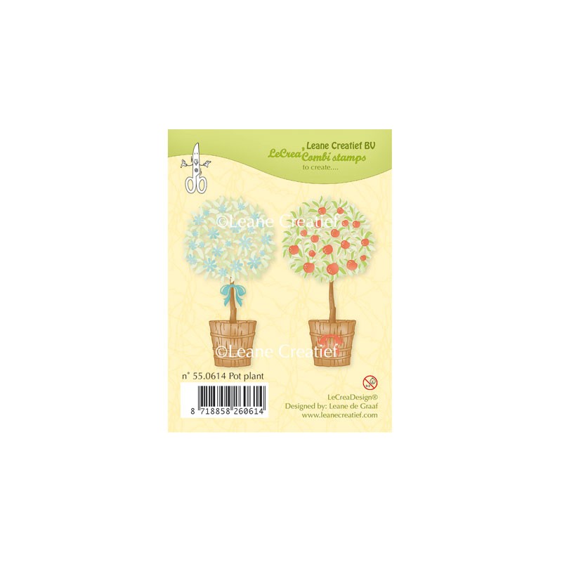 (55.0614)Clear stamp Pot plant