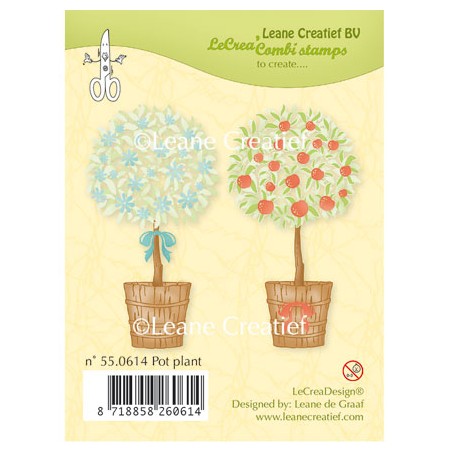 (55.0614)Clear stamp Pot plant