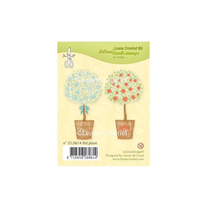 (55.0614)Clear stamp Pot plant
