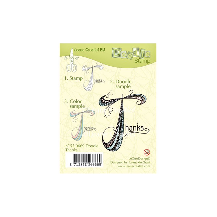 (55.0669)Doodle stamp Thanks