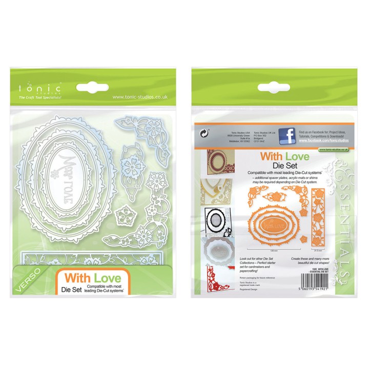 ( 192E)Tonic Studios - With Love Essential Die Set