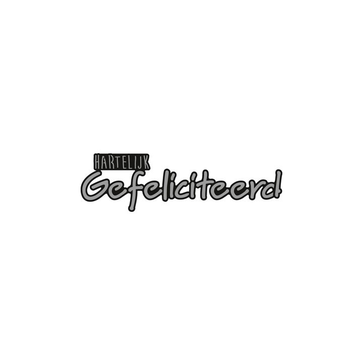 (CR1319)Craftables - Hartelijk GEFELICITEERD