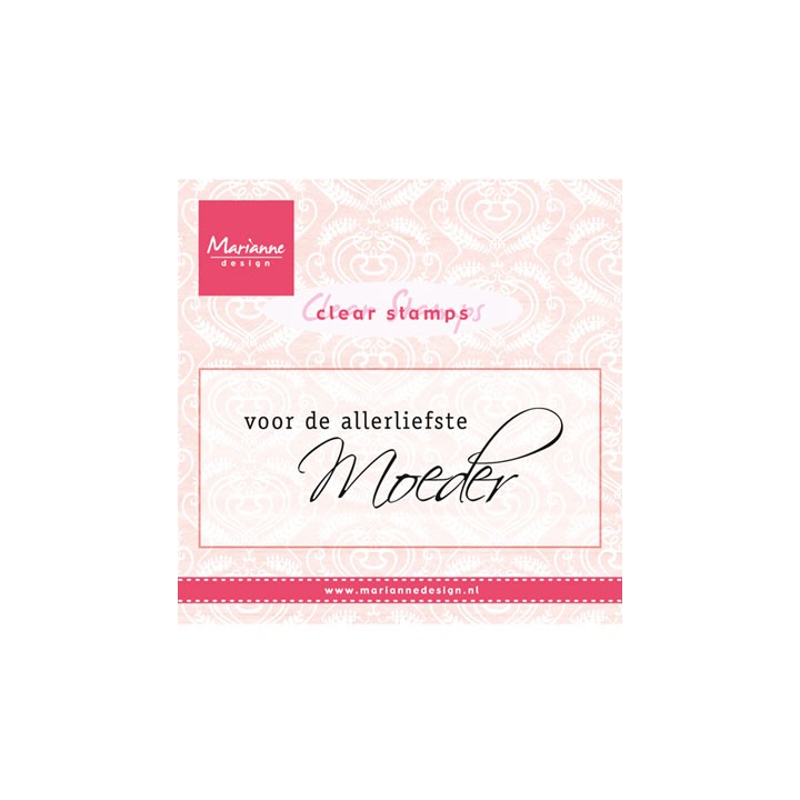 (CS0931)Clear stamp Voor de allerliefste MOEDER