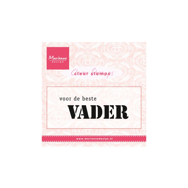 (CS0932)Clear stamp Voor de beste VADER