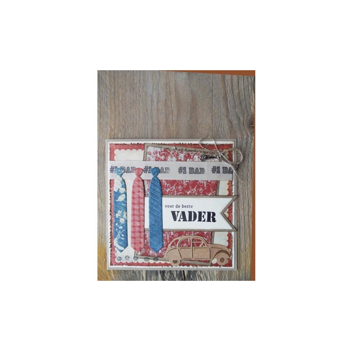 (CS0932)Clear stamp Voor de beste VADER