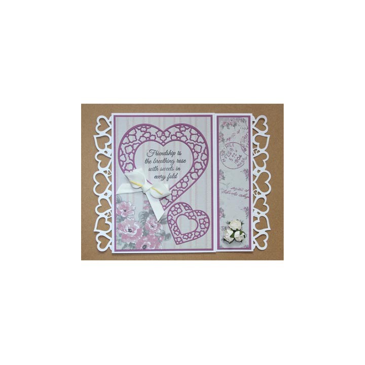 (6011/0054)Papier bloc 15X21 cm Vintage Rose