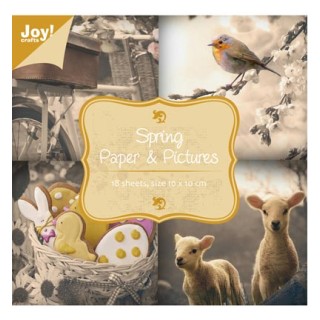 (6011/0064)Papier block 10X10 cm Paper & Pictures Spring