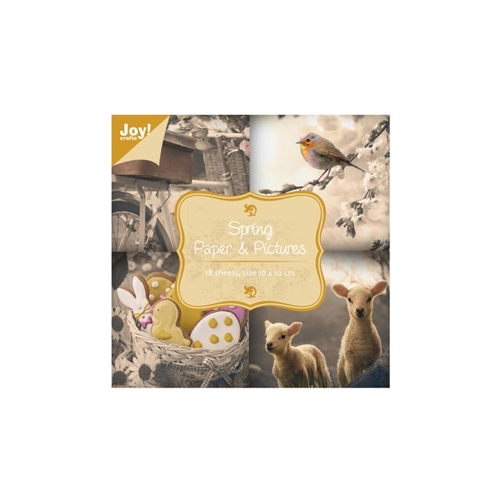 (6011/0064)bloc de papier 10X10 cm Paper & Pictures Spring