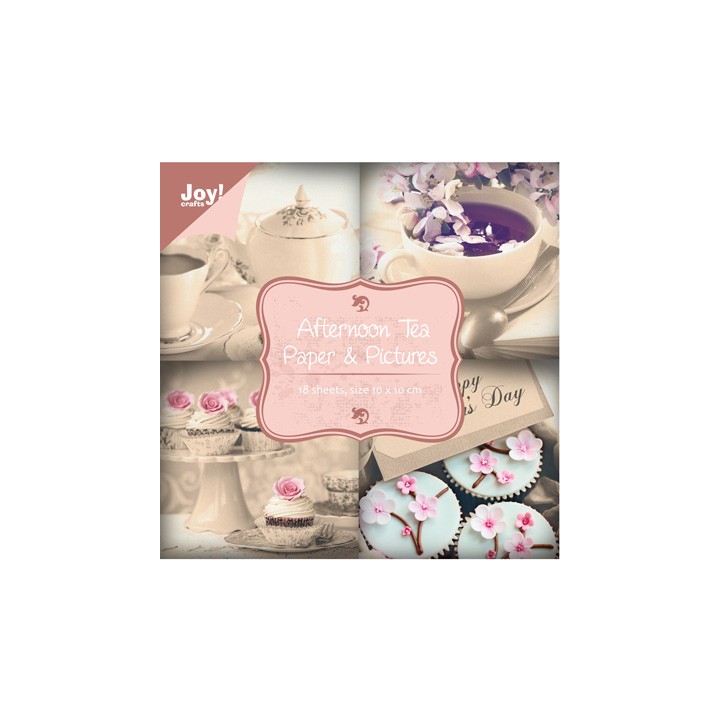 (6011/0070)Papier block 10X10 cm Paper & Pictures Afternoon Tea