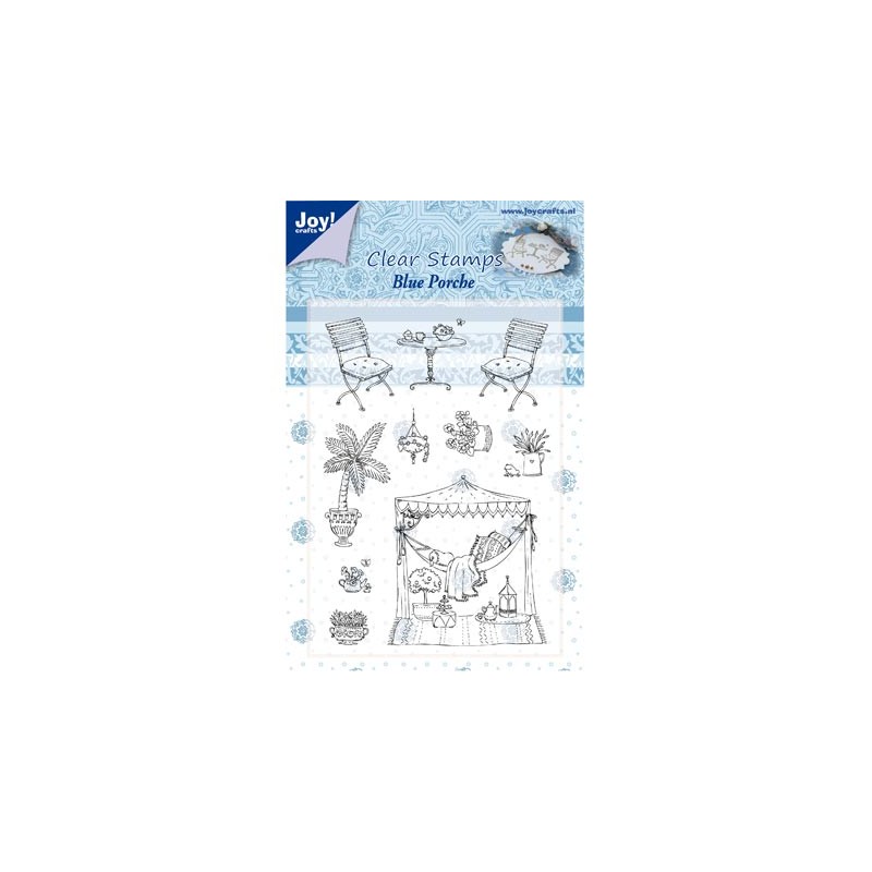 (6410/0350)Clear stamp Blue Porche