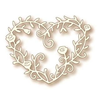 (SD0039)Wild Rose Studio`s Specialty die - Heart Rose Vine