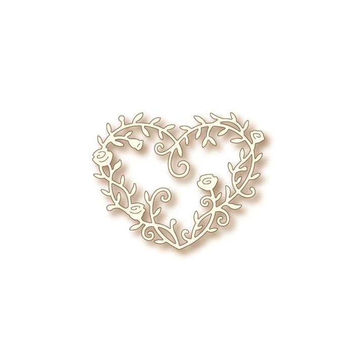 (SD0039)Wild Rose Studio`s Specialty die - Heart Rose Vine