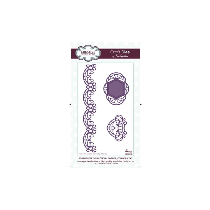(CED6102)Craft Dies - Corner, Border and Tag