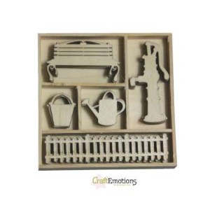 (0172)pump, garden gate wooden Ornaments