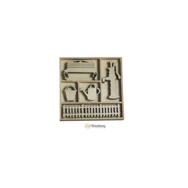 (0172)pump, garden gate wooden Ornaments