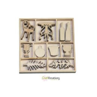 (0191)Romantic Provence wooden Ornaments