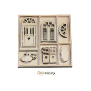 (0192)door and window wooden Ornaments