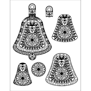 (4003 029 00)Clear stamps 3D Christmas - Crochet bell