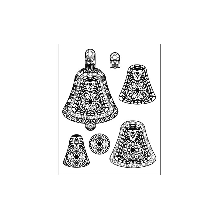 (4003 029 00)Clear stamps 3D Christmas - Crochet bell
