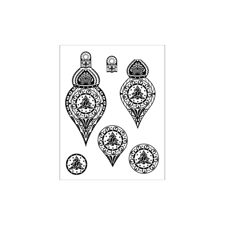 (4003 030 00)Clear stamps 3D Christmas - Tree
