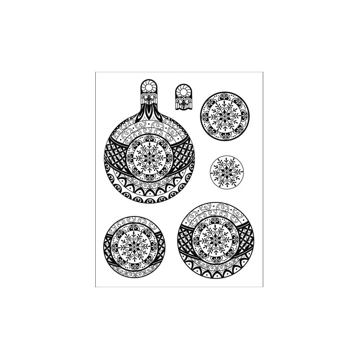 (4003 032 00)Clear stamps 3D Christmas - Snowflake