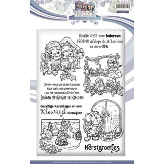 (YCCS10003)Stamps - Yvonne Creations - Colourful Christmas