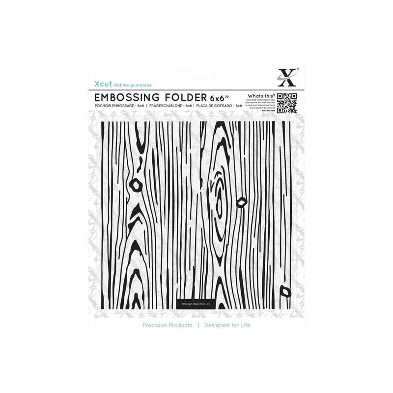 (XCU515173)Xpress 6 x 6 Embossing Folder - Woodgrain (XCU515173)Xpress 6 x 6 Embossing Folder - Woodgrain