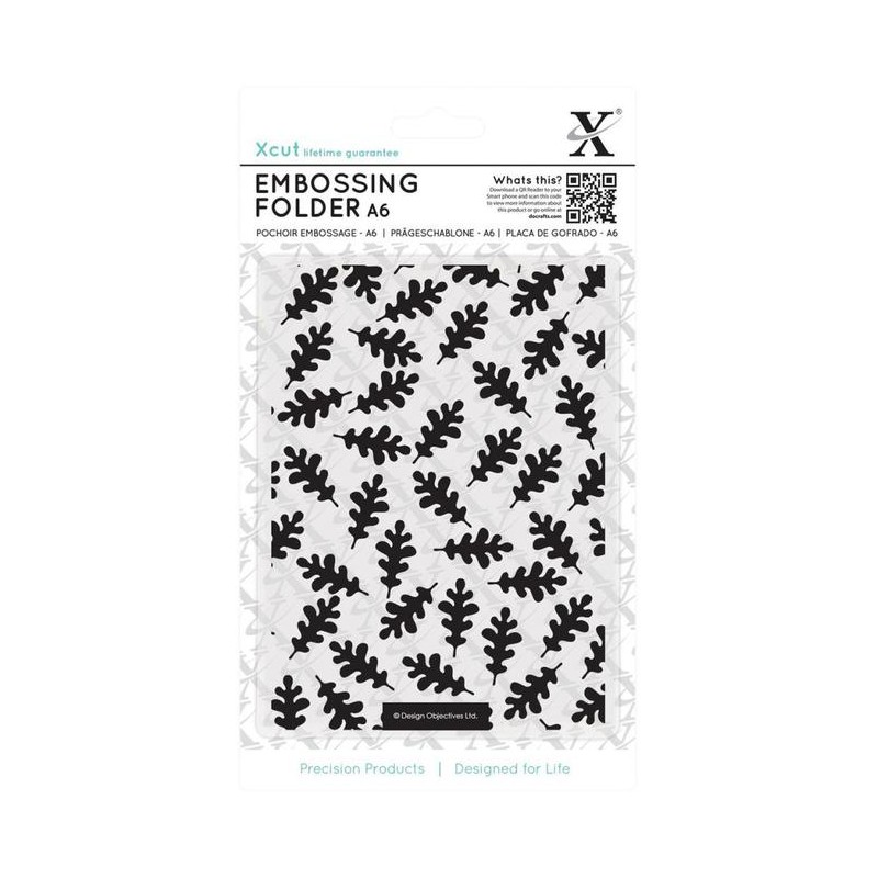 (XCU515149)Xpress embossing folder A6 Oak Leaf Pattern (XCU515149)Xpress embossing folder A6 Oak Leaf Pattern