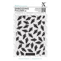 (XCU515149)Xpress embossing folder A6 Oak Leaf Pattern