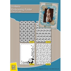 (VINF002)Nellie's Choice Embossing folder backgrounds butterfly