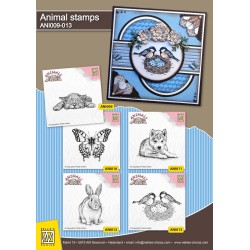 (ANI011)Nellie's Choice Clear Stamp Animals puppy
