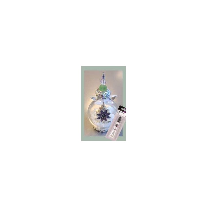 (12359-5908)Glass domes set 8 - fairy tale flower