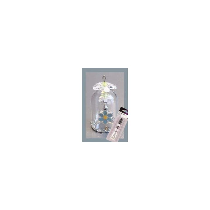 (12359-5910)Glass domes set 10 - forget me not