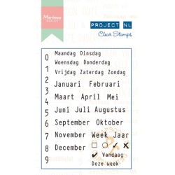 (PL1510)Clear stamps Project NL - Calendarium