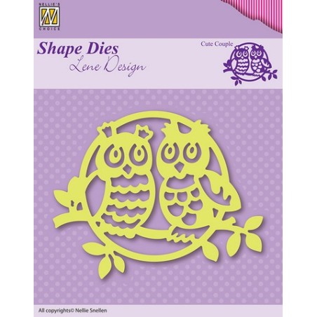 (SDL003)Nellie`s Choice Shape Die Lene Design cute couple