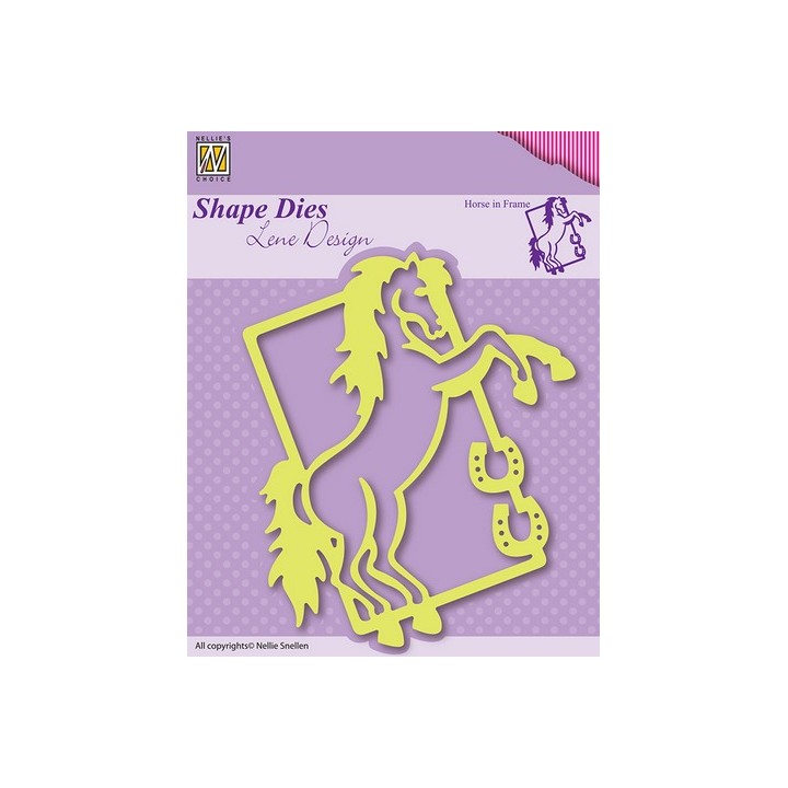 (SDL004)Nellie`s Choice Shape Die Lene Design Horse in frame