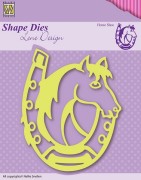 (SDL005)Nellie`s Choice Shape Die Lene Design Horse shoe