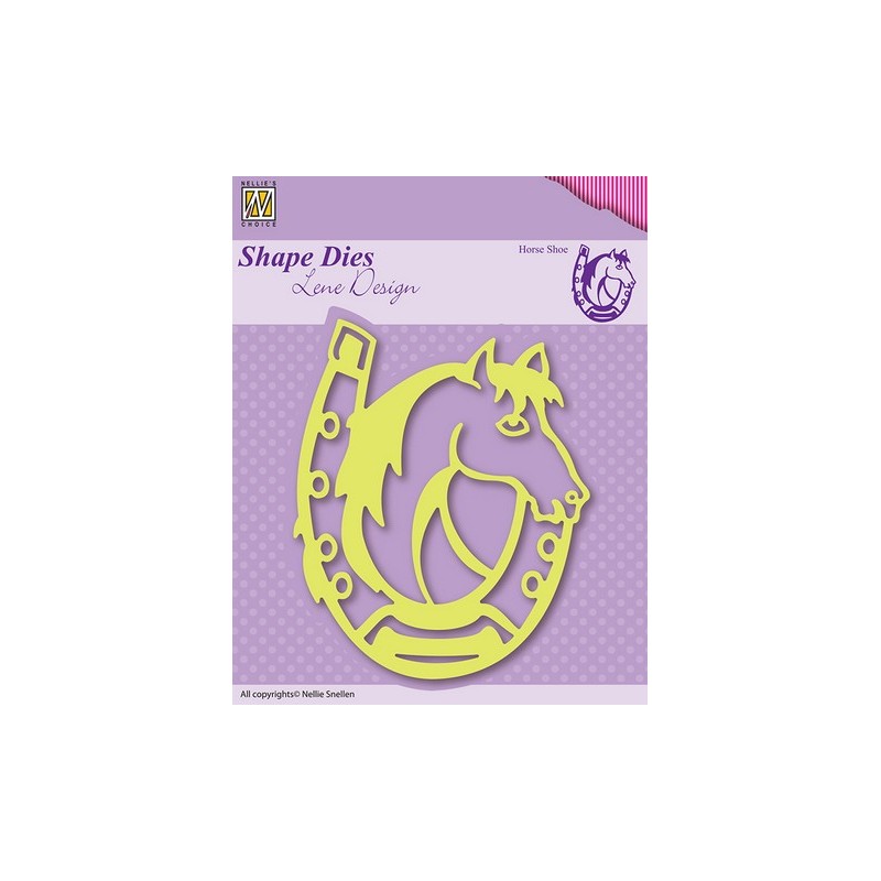 (SDL005)Nellie`s Choice Shape Die Lene Design Horse shoe