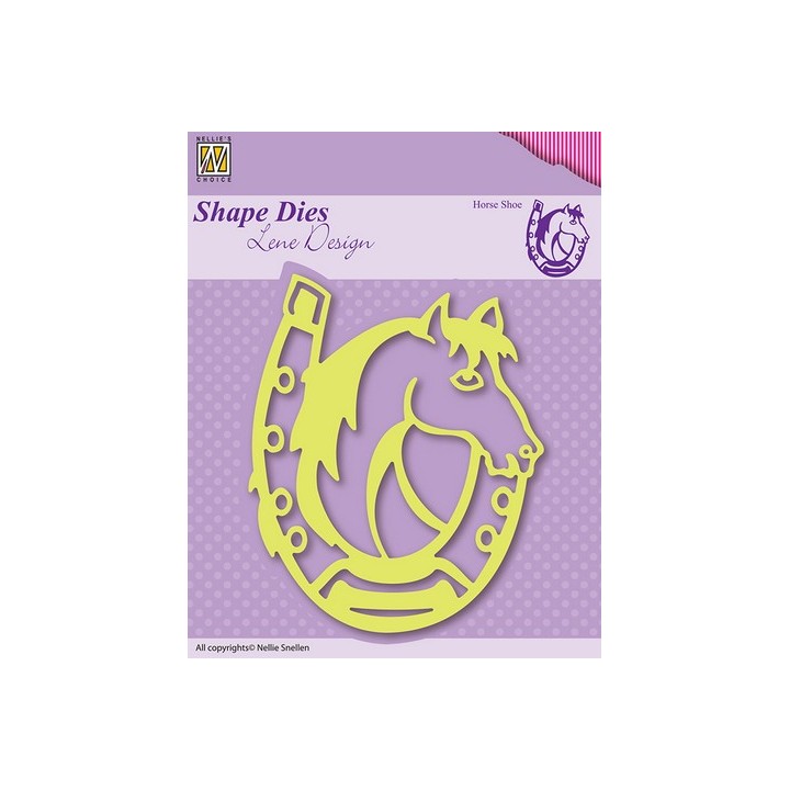 (SDL005)Nellie`s Choice Shape Die Lene Design Horse shoe