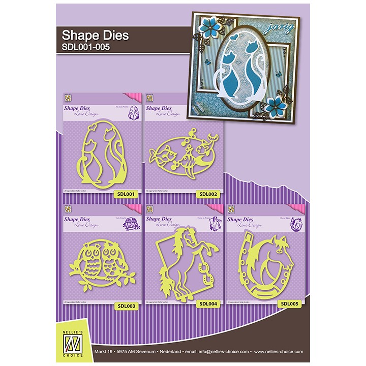 (SDL005)Nellie`s Choice Shape Die Lene Design Horse shoe
