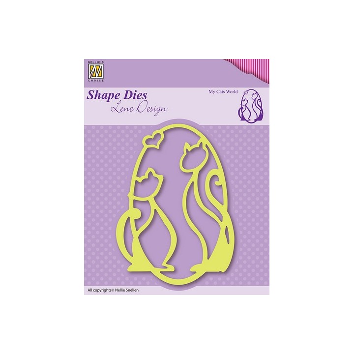 (SDL001)Nellie`s Choice Shape Die Lene Design My cats world