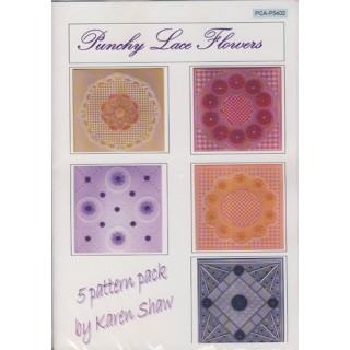 (PCA-P5402)Punchy Lace Flowers