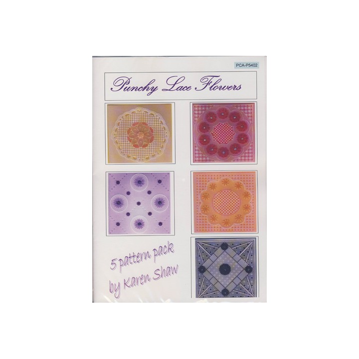 (PCA-P5402)Punchy Lace Flowers