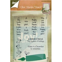 (6004/0002)Clear stamp / Stencil Christmas Candle
