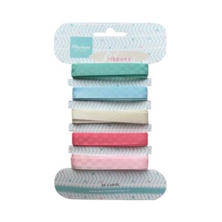 (JU0950)Marianne Design  Sweet colors ribbons
