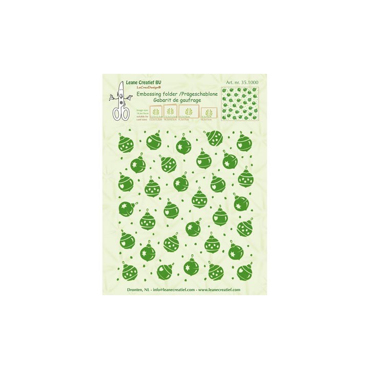 (35.1000)Embossing folder Christmas ornaments