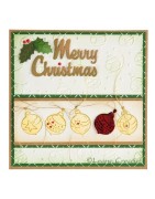 (35.1000)Embossing folder Christmas ornaments