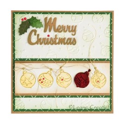 (35.1000)Embossing folder Christmas ornaments